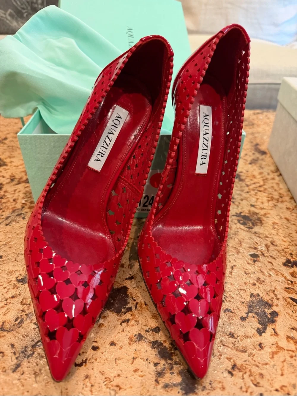 Aquazzura Amour Pump “Lipstick” Size : 8.5 Excellent condition